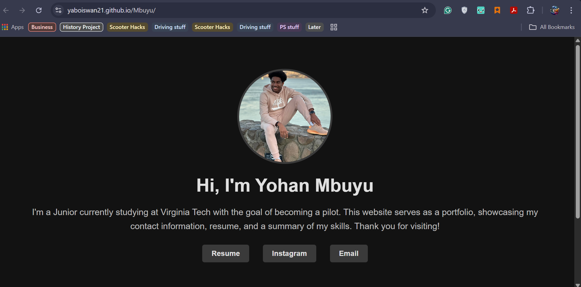 Portfolio Website Example